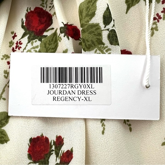 Reformation Jourdan Dress Regency Floral Print Size XL NEW - Picture 12 of 16